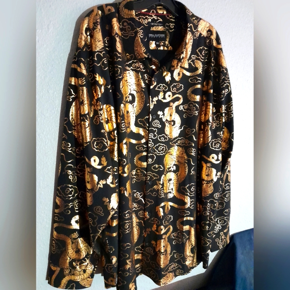 Drill clothing company men's shirt